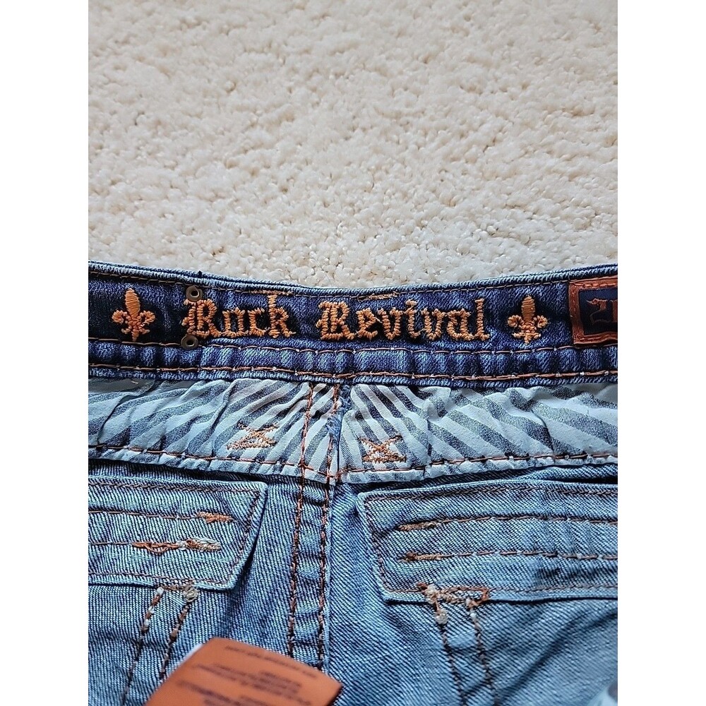 Womens Rock Revival Anja Boot Cut Denim Jeans Size 26 - Picture 3 of 8